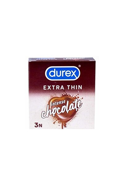 Durex واقي ذكري فائق النحافة بنكهة الشوكولاتة المكثفة 3N
