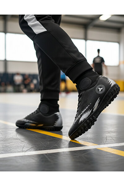 Twingo 142 Mr Black Turf Field Football Men's Turf Shoes