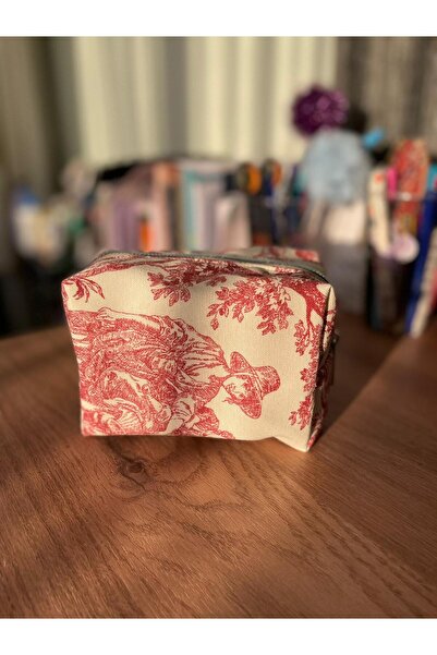 Fiorbag حقيبة مكياج نسائية – منظم متعدد الأغراض لمستحضرات التجميل والسفر بنمط عتيق