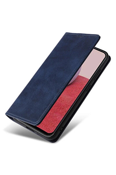 Samsung Δερμάτινη θήκη Flip για A56 / A36, Deluxe, Μαγνητικό πορτοφόλι, Μπλε