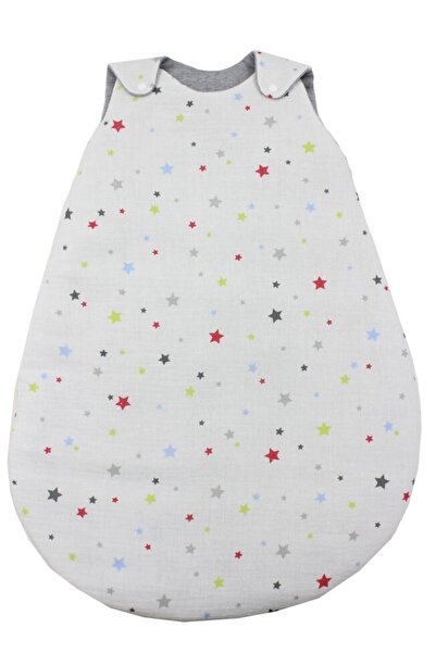 PRICHINDEL Sleeping bag with filling, muslin colored stars