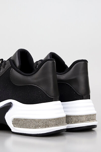 kajal ayakkabı Mdln 493 Butterfly Buckle Detailed Lace-Up Sneakers