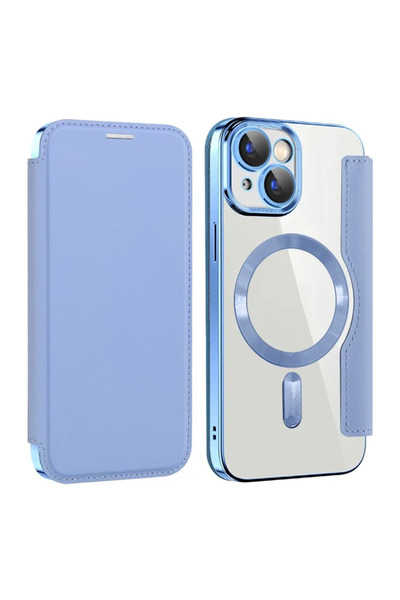 Apple Husa MagFlip pentru iPhone 15, Magnet, RFID protect, Leather, Chrome Ed...