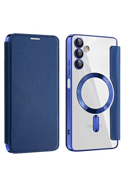 Samsung Husa MagFlip pentru A05s (A057), Magnet, RFID protect, Leather, Chrom...