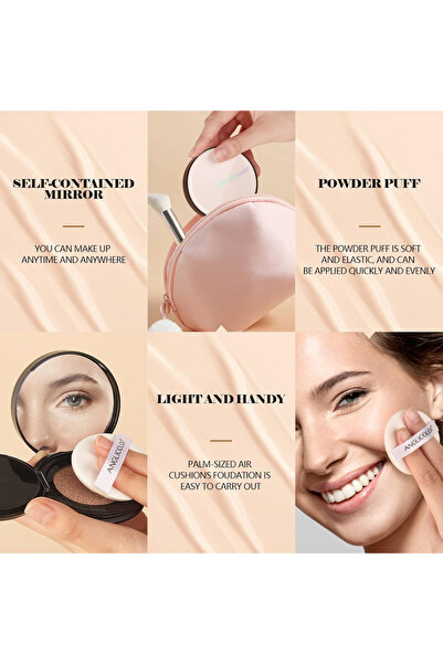 ANGLICOLOR BB Cream Cushion SPF 15+, High Coverage Matte, 04 Buff Beige