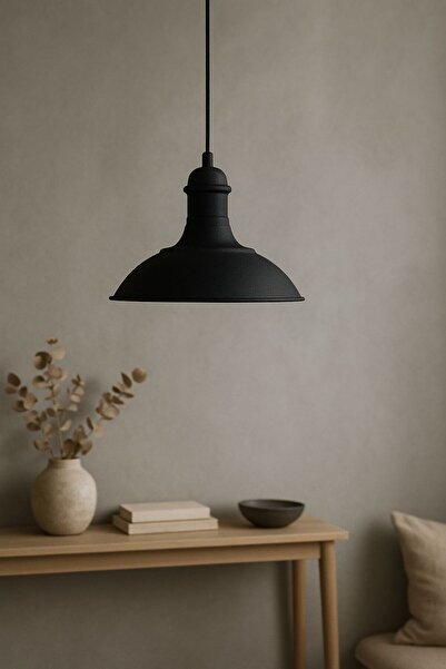 Retrolamp RTA102-134 Siyah Metal Avize Mutfak Salon Hol Antre Avize Aydınlatm...