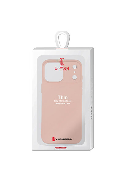 Apple X-Level Case for iPhone 17 Pro Max, Thin Series, SoftTouch, Pink