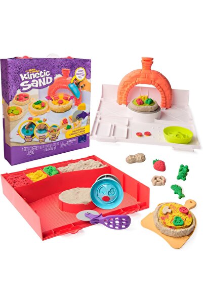 Kinetic Sand مجموعة لعب سكويش بيتزا 6072551 (للأعمار من 3 سنوات فما فوق)