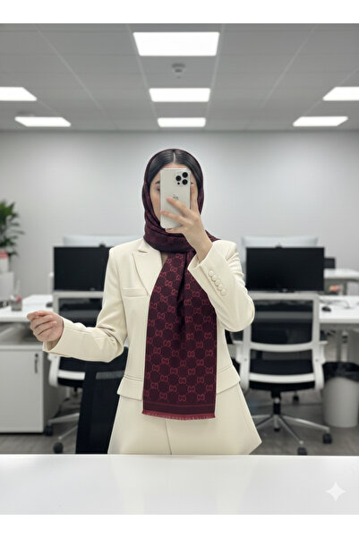 Solo İpek Çift Taraflı G Desen Şal