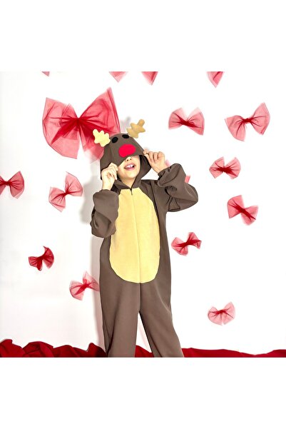 Dimmel Costume Geyik Hayvan Tulum Yılbaşı