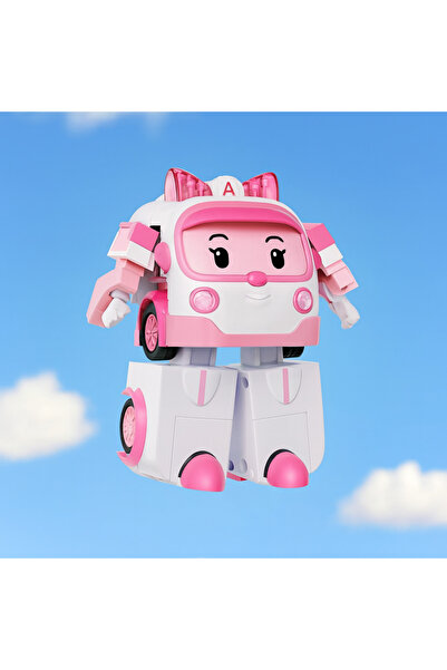 Hüke Trend ROBOCAR POLİ BÜYÜK TRANSFORMİNG ROBOT AMBER