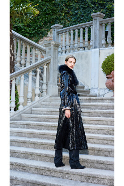 MissWhence Patent Leather Top Coat