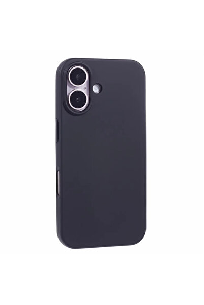 Apple Кейс за iPhone 16, микрофибър, TPU, чисто черен