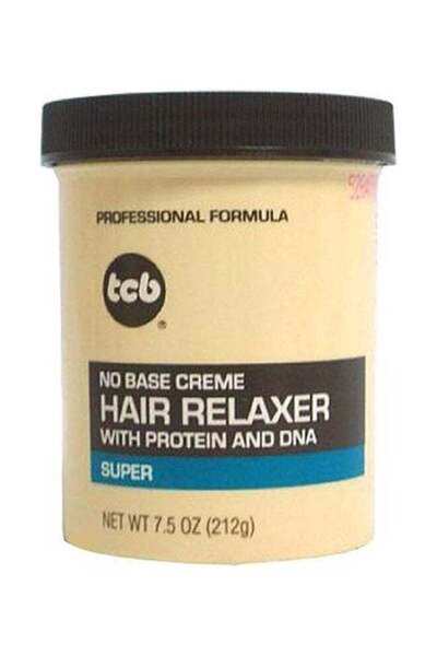 Tcb Naturals No Base Creme Hair Relaxer With Protein And Dna Beige 212grams