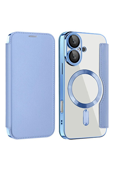 Apple Husa MagFlip pentru iPhone 16, Magnet, RFID protect, Leather, Chrome Ed...