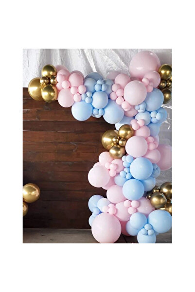 Paperla Decorative balloons Arcada, Set of 106 latex balloons, Blue, Gold