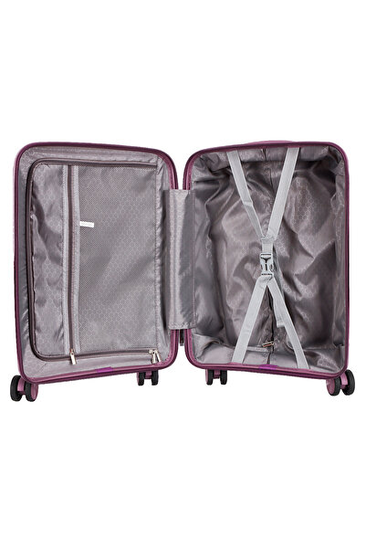 Madisson SW42103 cabin trolley, polypropylene, lock, 4 double wheels, 55 cm, purple