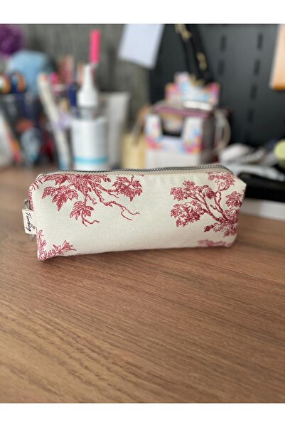 Fiorbag حامل أقلام مصنوع يدويًا بنمط عتيق مع سحاب مبطن