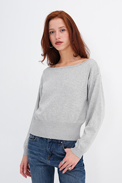 Addax Boat Neck Knitwear Sweater K10330