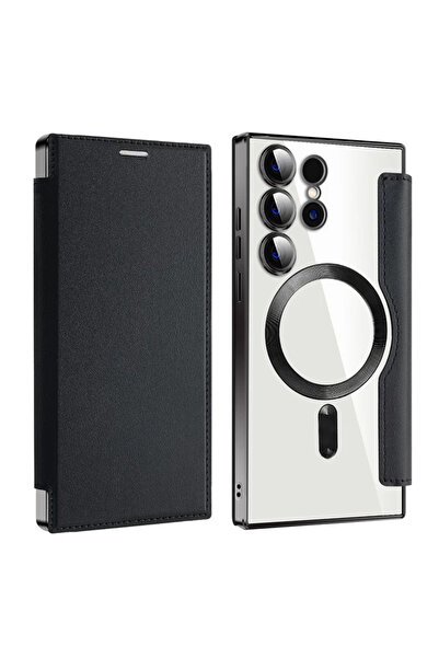 Samsung Θήκη MagFlip για S24 Ultra (S928), Μαγνήτης, Προστασία RFID, Δέρμα, Χ...