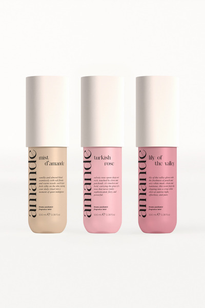 Amande Turkish Rose, Lily of the Valley ve d’Amande Vücut Misti Set