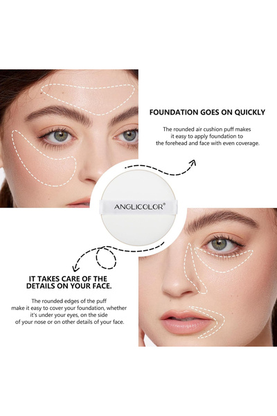 ANGLICOLOR BB Cream Cushion SPF 15+, High Coverage Matte, 04 Buff Beige