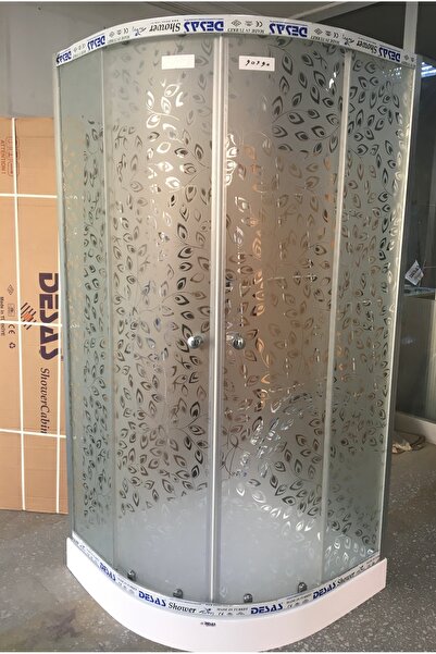 DESAŞ Shower LÜX DUŞAKABİN KİR TUTMAYAN VE ÇIKMAYAN NANO DESENLİ YÜKSEK KALİTE TEKNESİZ 90x90 Oval