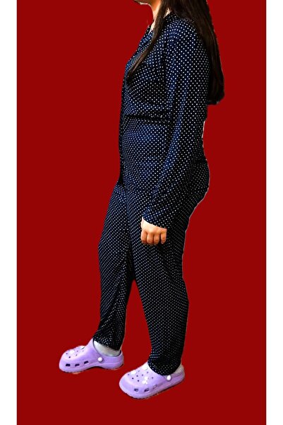 Moon Plus Size Pajama Set Suede Fabric