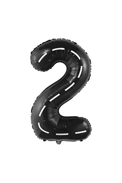 Generic بالون أسود قابل للنفخ من رقائق الألومنيوم على شكل رقم 0-9، 40 بوصة