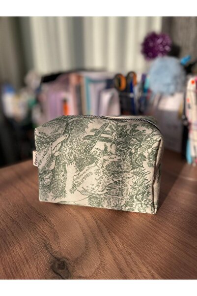 Fiorbag حقيبة مكياج منقوشة عتيقة/ متعددة الأغراض