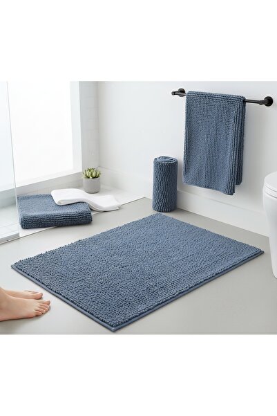 Havlu Denizi Ev Tekstil Ürünleri سجادة حمام من مزيج القطن والكتان منقوشة بنمط...