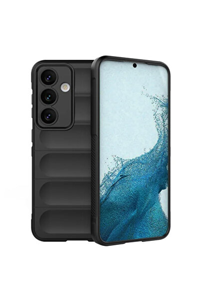 Samsung Husa Wave, pentru A06, Microfiber, Grip Anti-Shock, TPU, Night Neagra