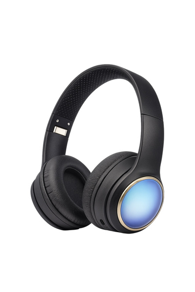 BaoBao AKZ 63 Evening Free LED Wireless Headphones, Hi-Res Audio, RGB Lights, Black