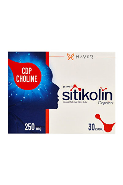 Haver Sitikolin Cognizin 250 Mg 30 Capsules 2 Pieces (with Lozenge Gift)