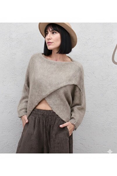 AGORATEKSTİL New Season Fakir Sleeve Wool Sweater