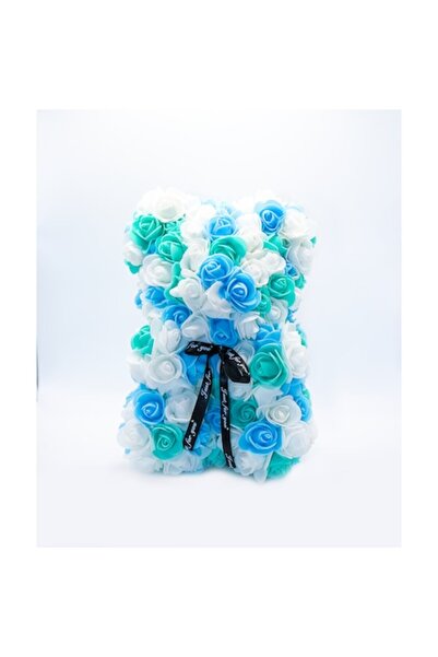 MyRavadino Мече от сапун с розови листенца, MyRavadino, включена подаръчна ку...