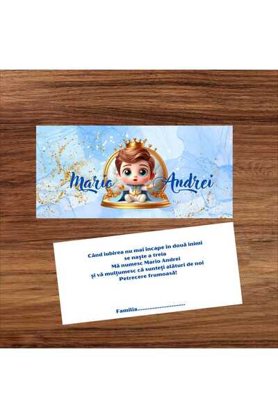 Aela.alc Plic de bani botez tematica bebe print set 30 buc