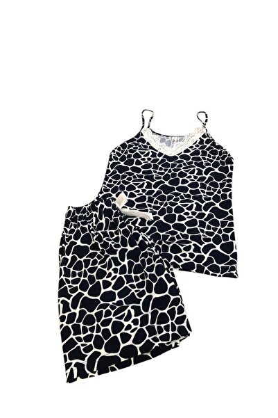 Lady Queen Stretch Fabric Ring Viscose Women's Shorts Pajama Set