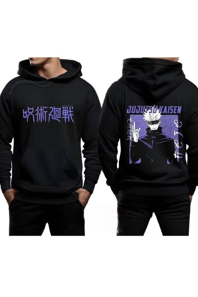 Hunors Sportswear & Company سويت شيرت جوجوتسو مطبوع موديل للجنسين من القطن بغ...