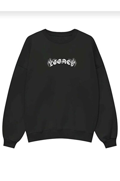 Hunors Sportswear & Company سويت شيرت ليجاسي مطبوع للجنسين مصنوع من القطن برق...