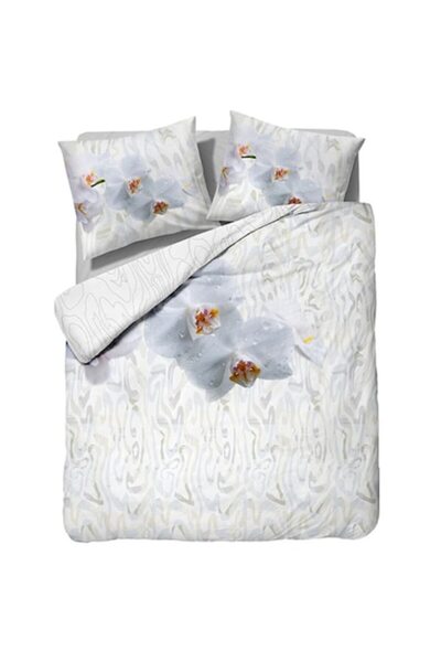 Sleeptime Orchid White Bedding Set, 100% Microfiber, 200x220 cm, Digital Print