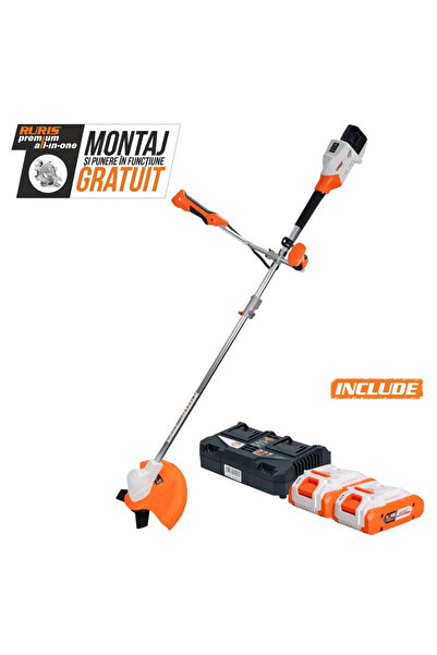 RURIS Mașină de tuns iarba fără fir 3044e, 2x20V 4Ah, 300/255 mm, 2 baterii +...