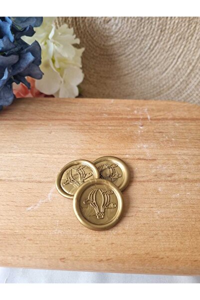 cev den store شمعة ختم جاهزة 50 قطعة، ختم ذهبي اللون