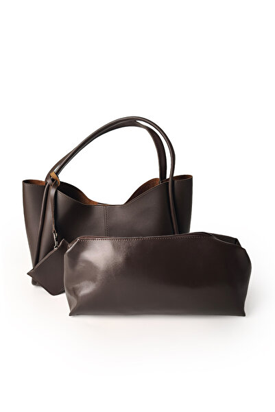 Ecrou T-3028 Full Size Shoulder Bag Bitter Brown