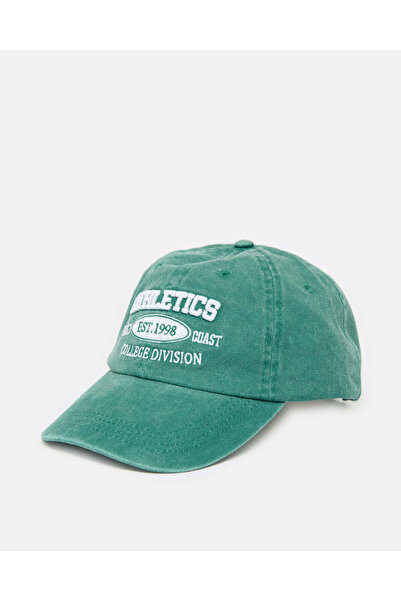 REDTAG Women Green Embroidered Cap
