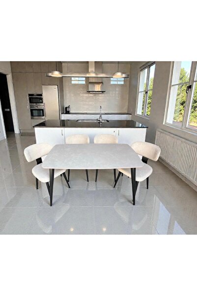 UMS MOBİLYA Zen Masa Sandalye Takımı - Mutfak Masası - Salon ve Yemek Masası ...