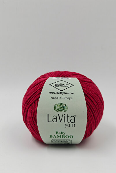 LaVita Yarn Fir de tricotat manual Baby Bamboo 50% Bambus 50% Acrilic 50gr (3...