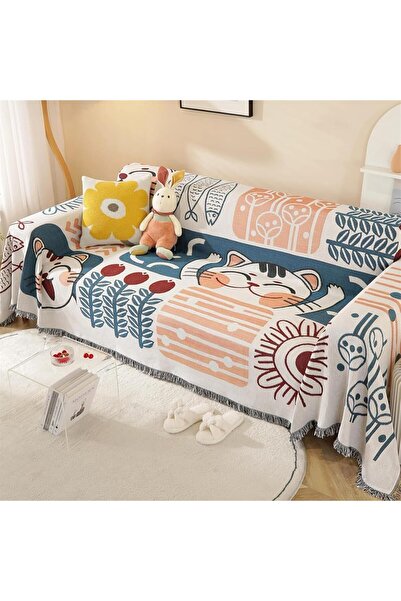 MOTIM غطاء أريكة قابل للغسل، غطاء أريكة على شكل حرف L (180 × 260 سم)