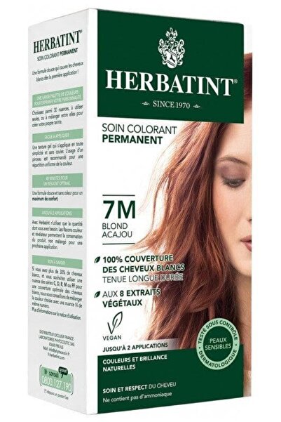 Herbatint Bitkisel Özlü Kalıcı Saç Boyası | Akaju Kumral (Mahogany Blonde 7M)...