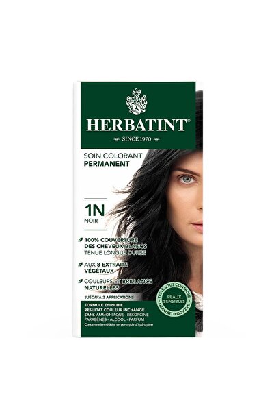 Herbatint Bitkisel Özlü Kalıcı Saç Boyası | Doğal Siyah (Black 1N) 170 ml